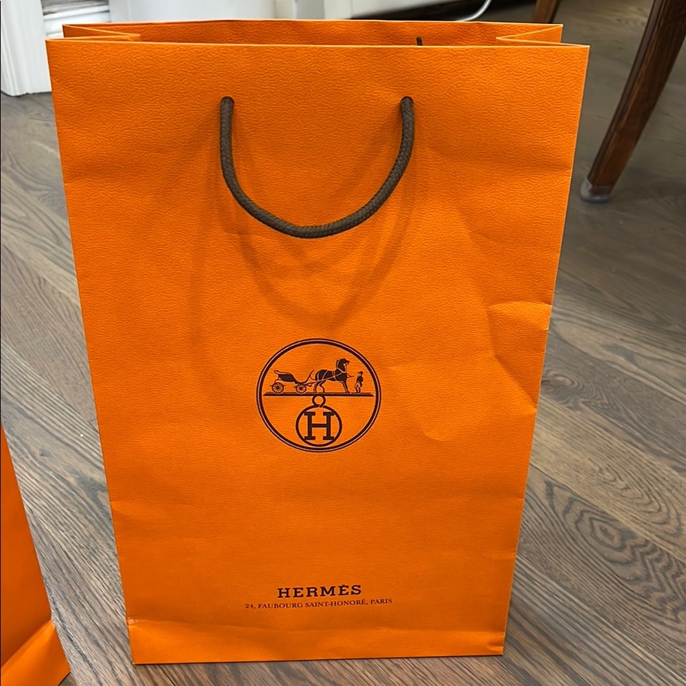 Hermès Orange Shopping Bags Set - Picture 14 of 15